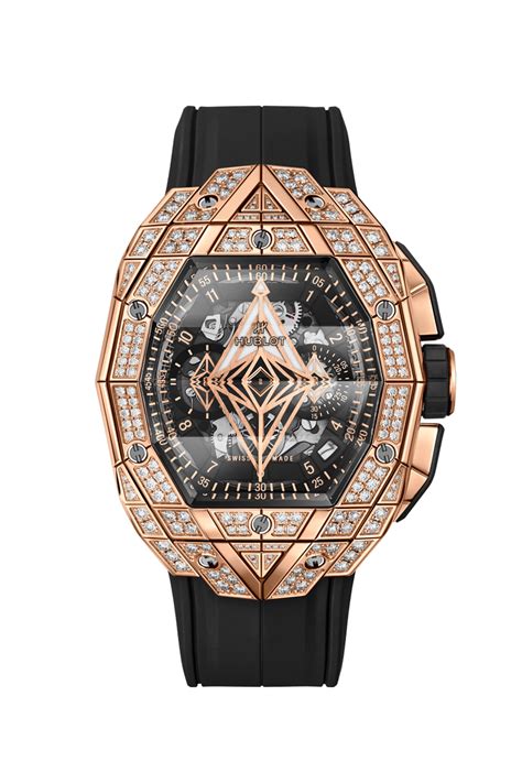 Spirit of Big Bang Sang Bleu King Gold Pavé 42 mm 